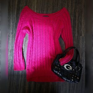 Y2K American Eagle Cable Knit Sweater Small Coquette